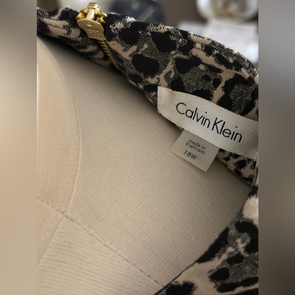 Calvin Klein Animal-Print Sheath Dress - Picture 5 of 5